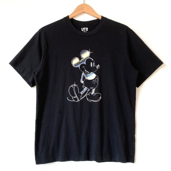 Uniqlo Other - Uniqlo x Disney Mickey Stands Black Graphic Tee Unisex Size M